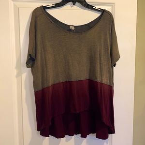 Free people 2 color top